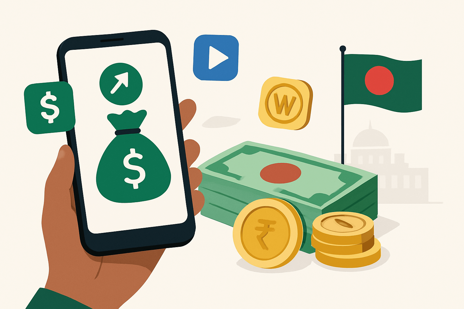 best money making apps to earn money online in Bangladesh