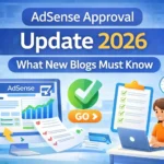 Google AdSense approval update 2026 showing checklist and requirements for new blogs