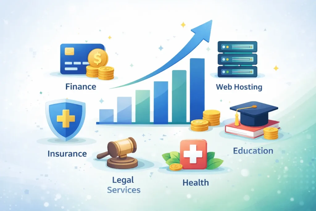 High CPC niches for bloggers to earn more from AdSense