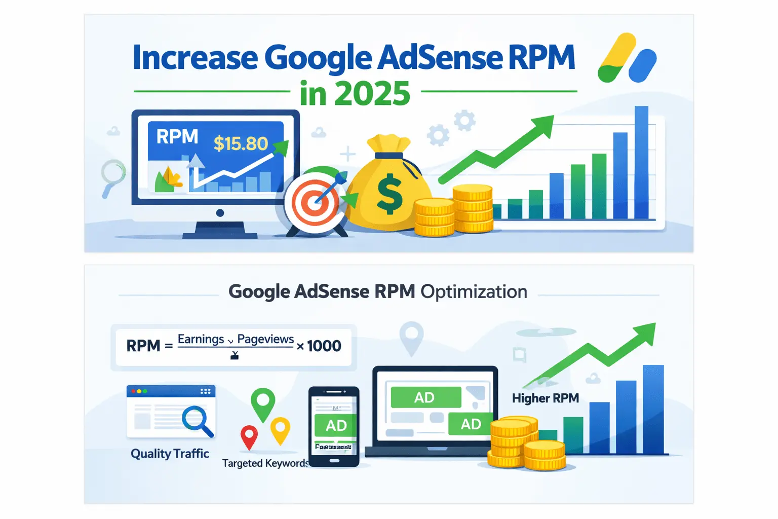 increase Google AdSense RPM in 2025