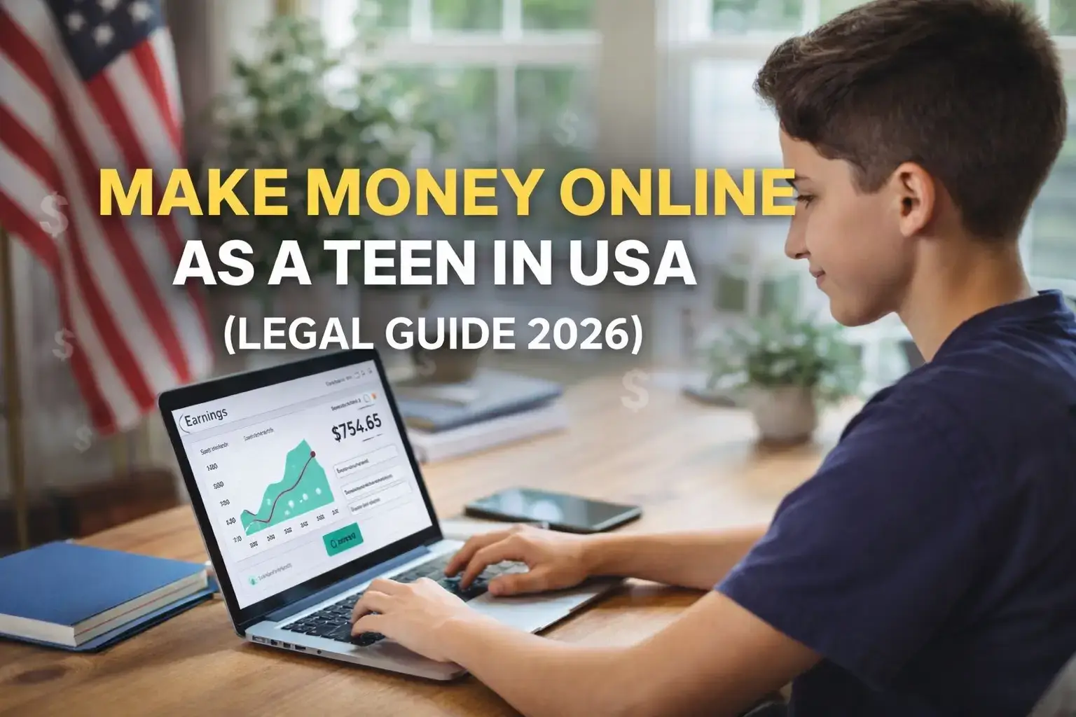 make money online as a teen in USA legal guide 2026
