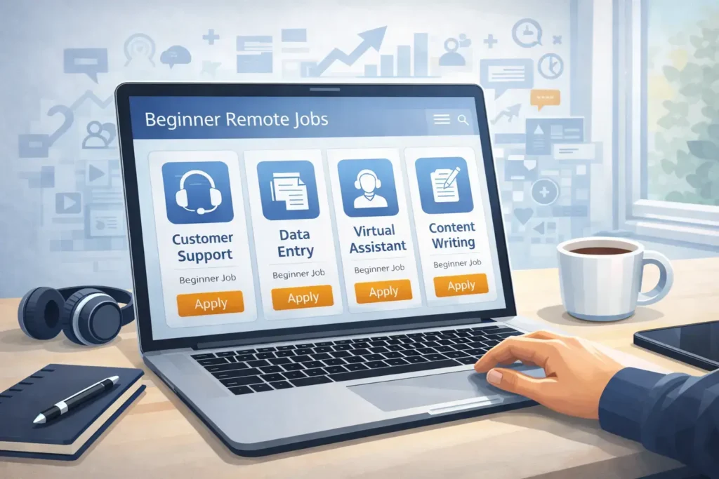 entry level remote jobs customer support data entry virtual assistant