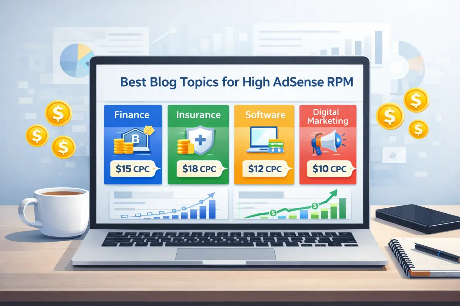 best blog topics high adsense rpm niche ideas