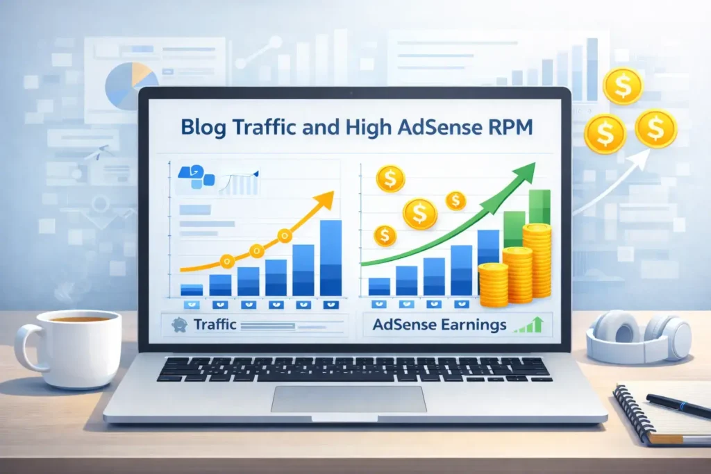 blog traffic and niche selection increase adsense rpm