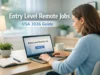 Entry level remote jobs USA 2026 beginner working from home setup