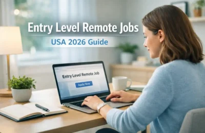 Entry level remote jobs USA 2026 beginner working from home setup