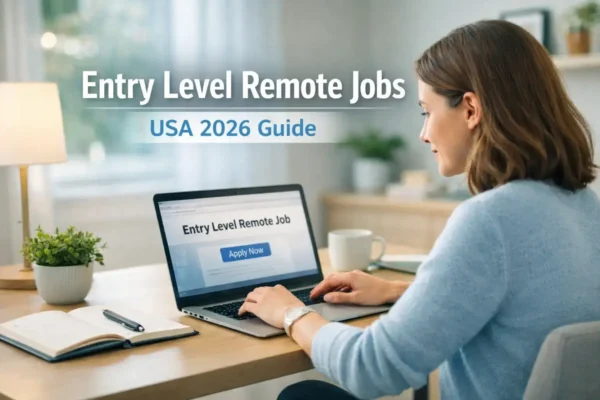 Entry level remote jobs USA 2026 beginner working from home setup