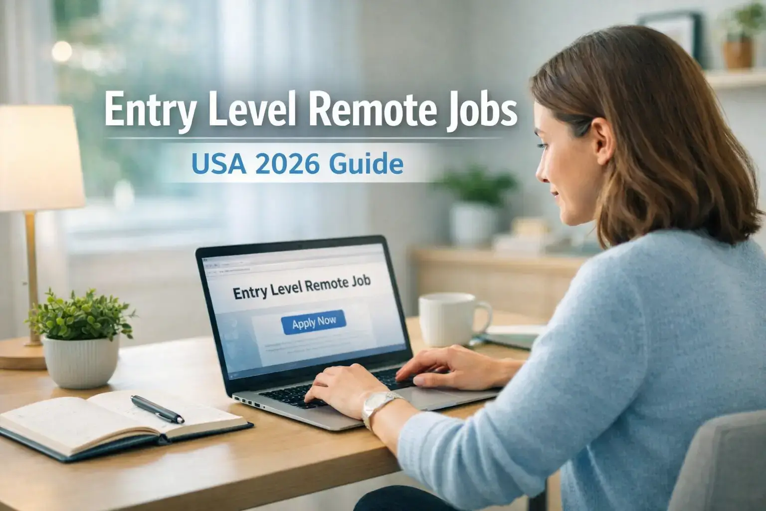 Entry level remote jobs USA 2026 beginner working from home setup