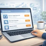 get remote job no experience USA browsing remote job listings