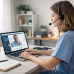 healthcare remote jobs in the USA telehealth consultation from home