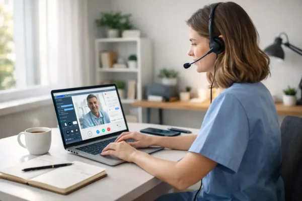 healthcare remote jobs in the USA telehealth consultation from home