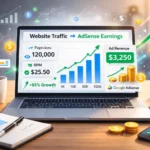 adsense earnings per 1000 views rpm dashboard example