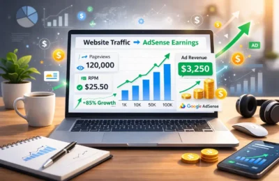 adsense earnings per 1000 views rpm dashboard example