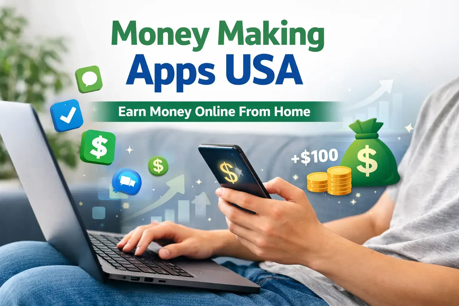 money making apps USA earn money online from home