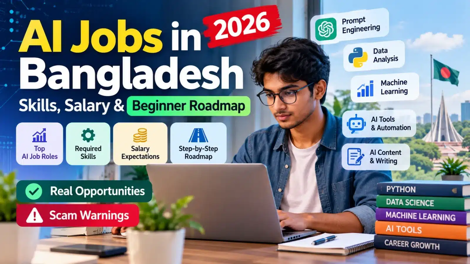 AI jobs in Bangladesh skills and beginner career roadmap