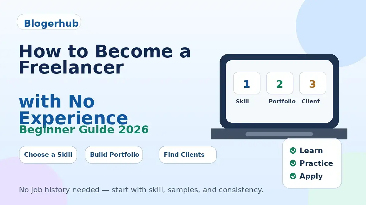 How to become a freelancer with no experience beginner guide 2026