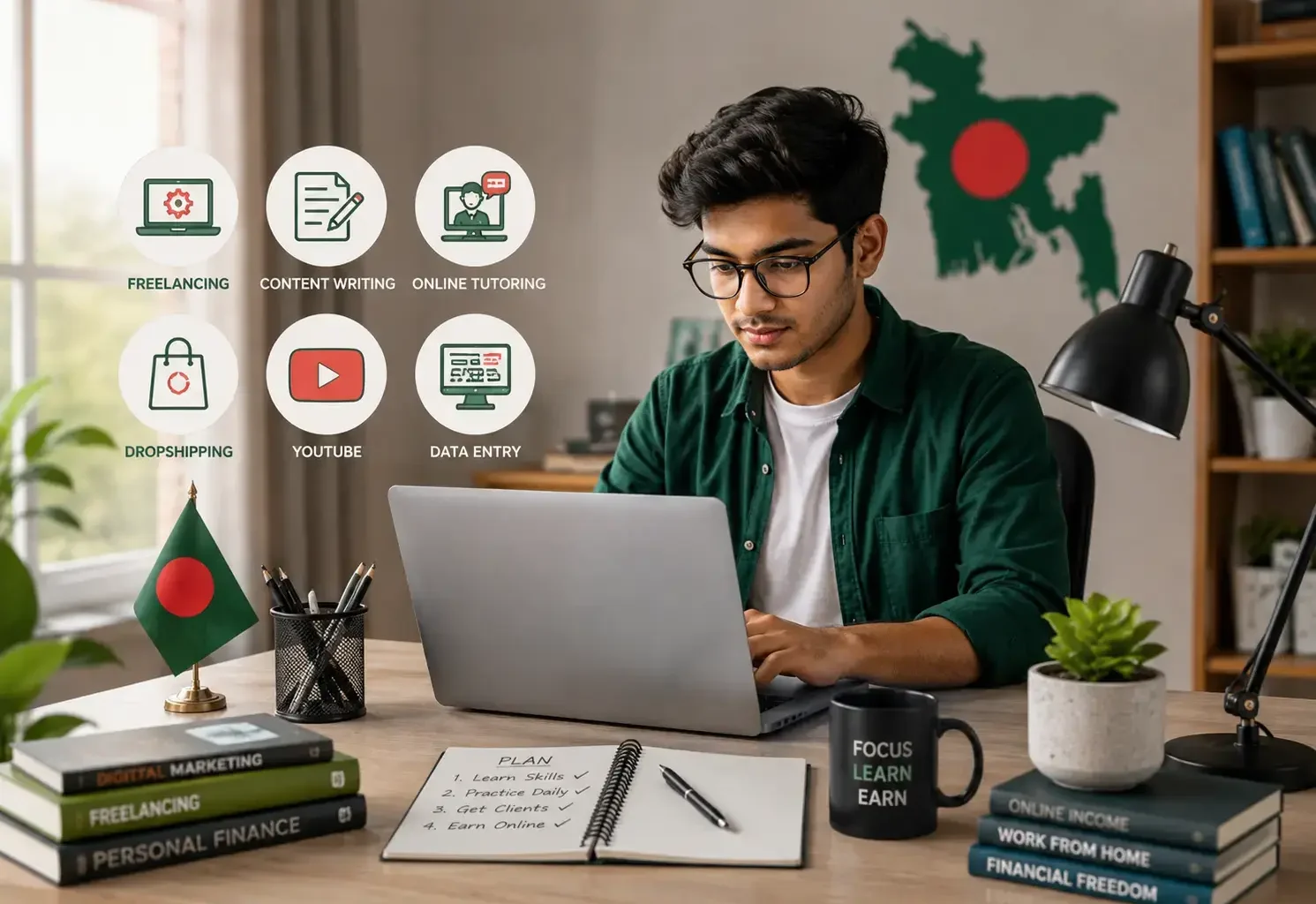 online income for students in Bangladesh