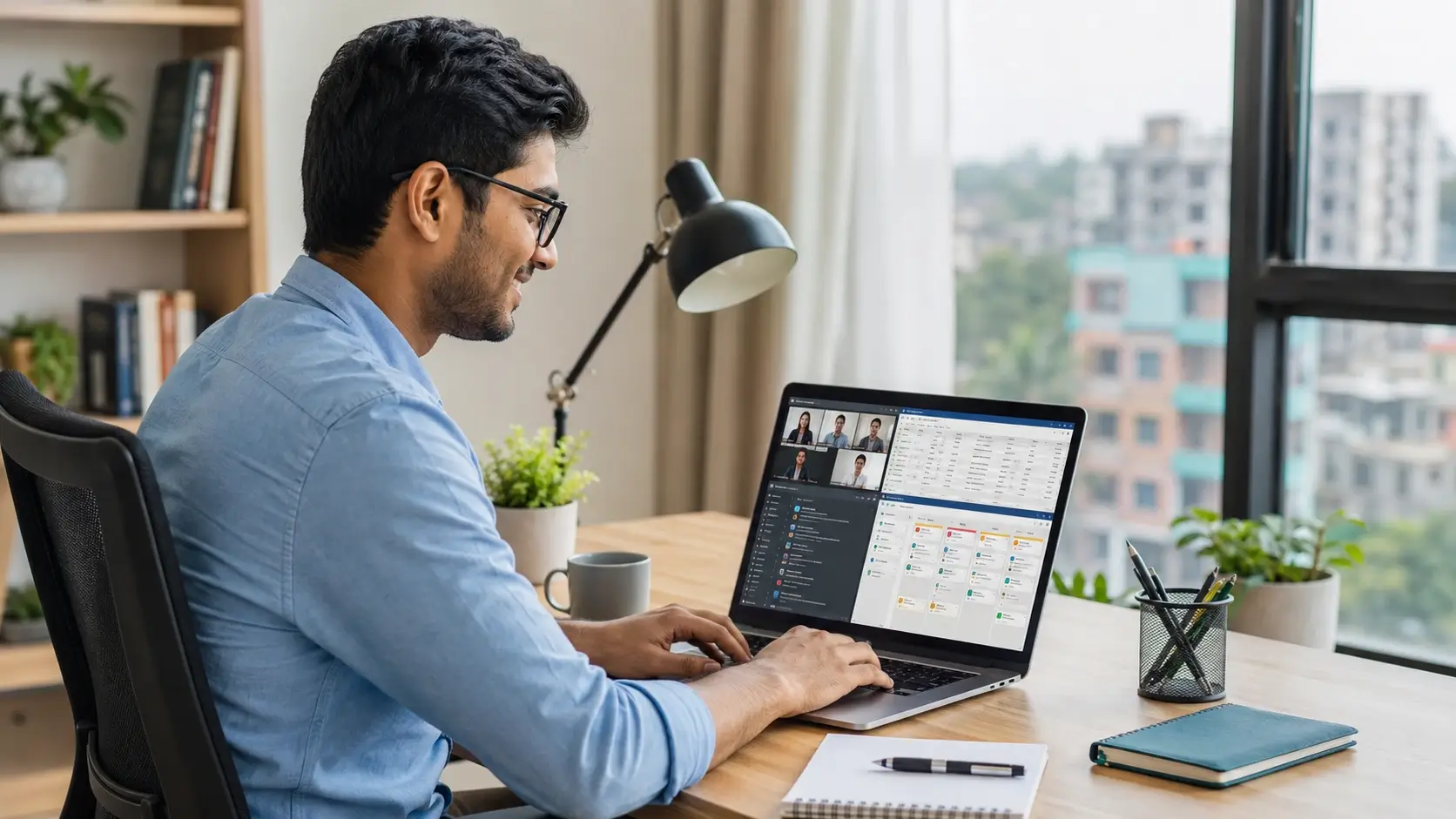 Beginner working remotely from home in Bangladesh