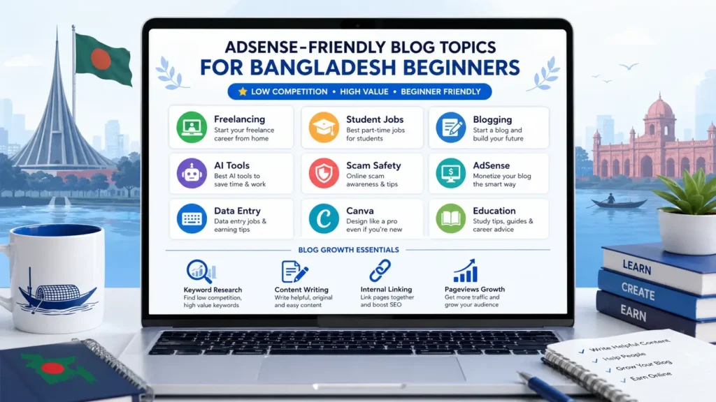 AdSense friendly blog topics for Bangladesh beginners