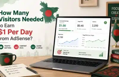 AdSense visitors needed to earn 1 dollar per day