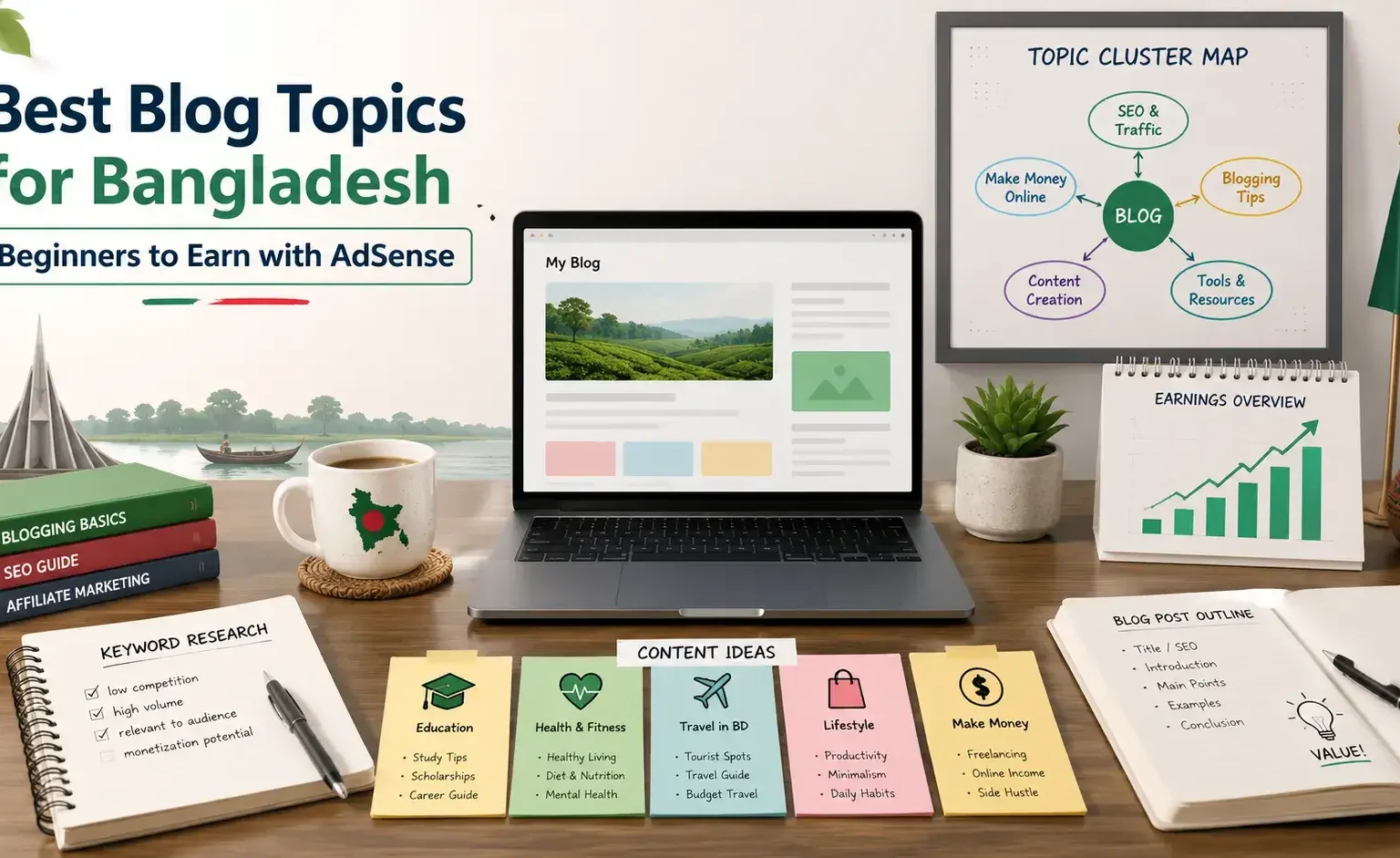 AdSense friendly blog topics for Bangladesh beginners