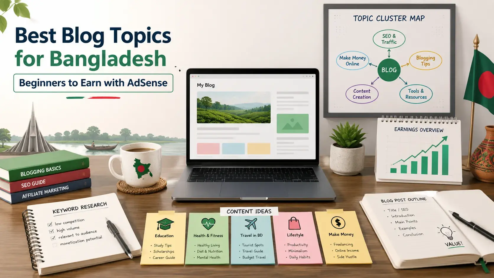 AdSense friendly blog topics for Bangladesh beginners