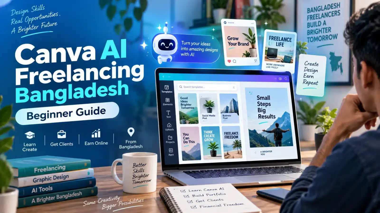 Canva AI freelancing Bangladesh beginner guide