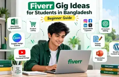 Bangladeshi student comparing design and spreadsheet portfolio samples