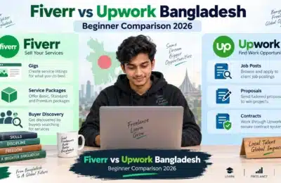 Fiverr vs Upwork Bangladesh comparison for beginner freelancers
