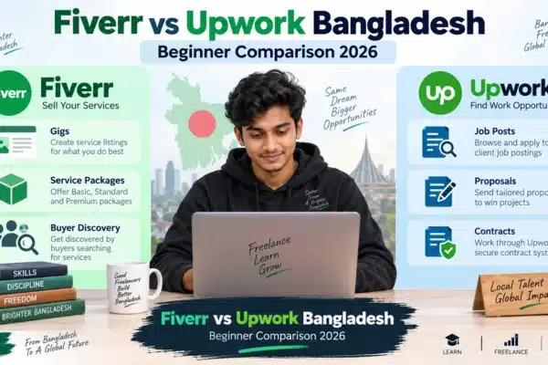 Fiverr vs Upwork Bangladesh 2026: Which Is Better for Beginners?