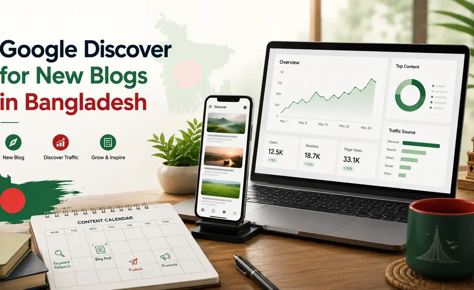 Google Discover for new blogs Bangladesh beginner guide