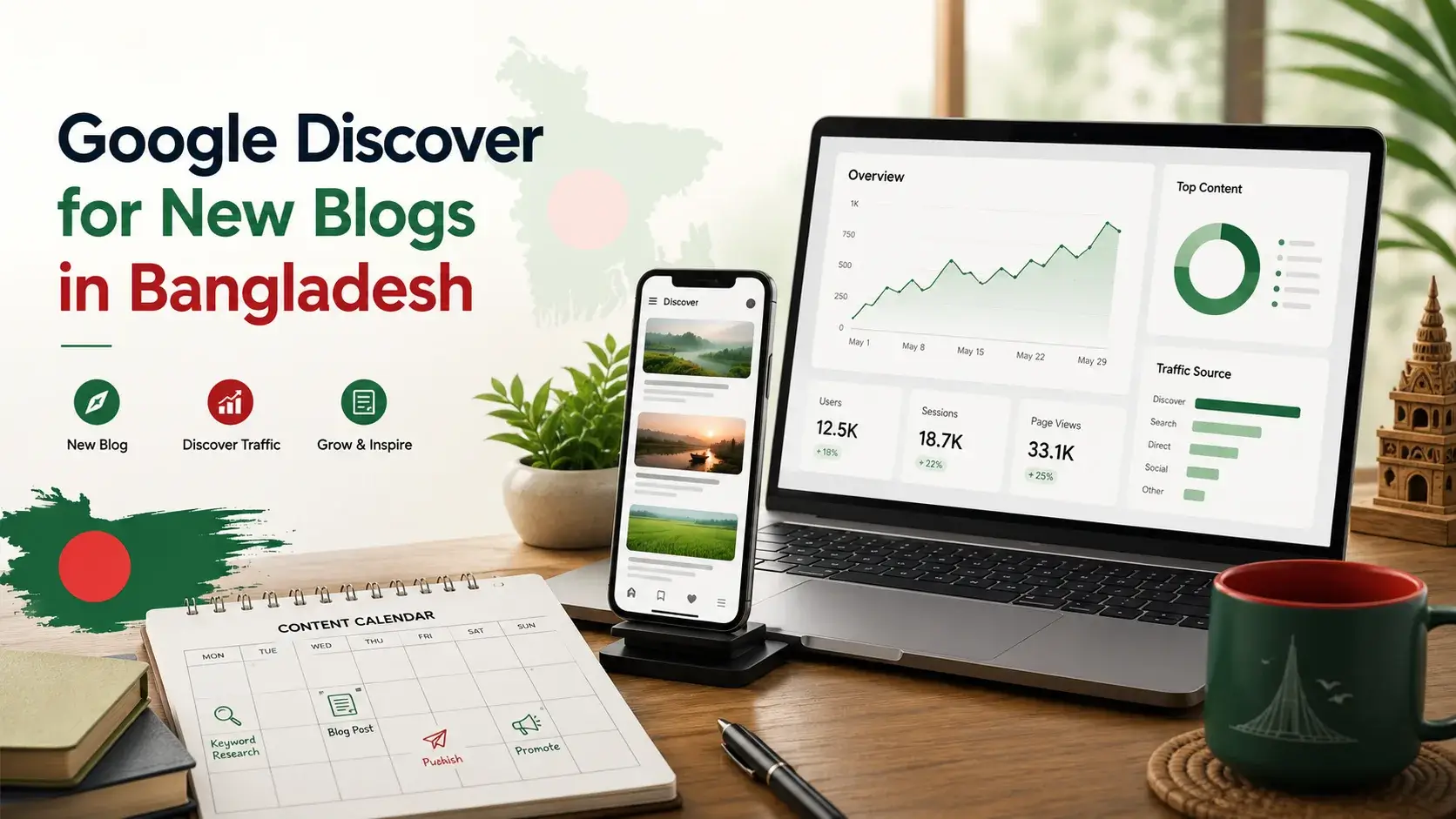 Google Discover for new blogs Bangladesh beginner guide