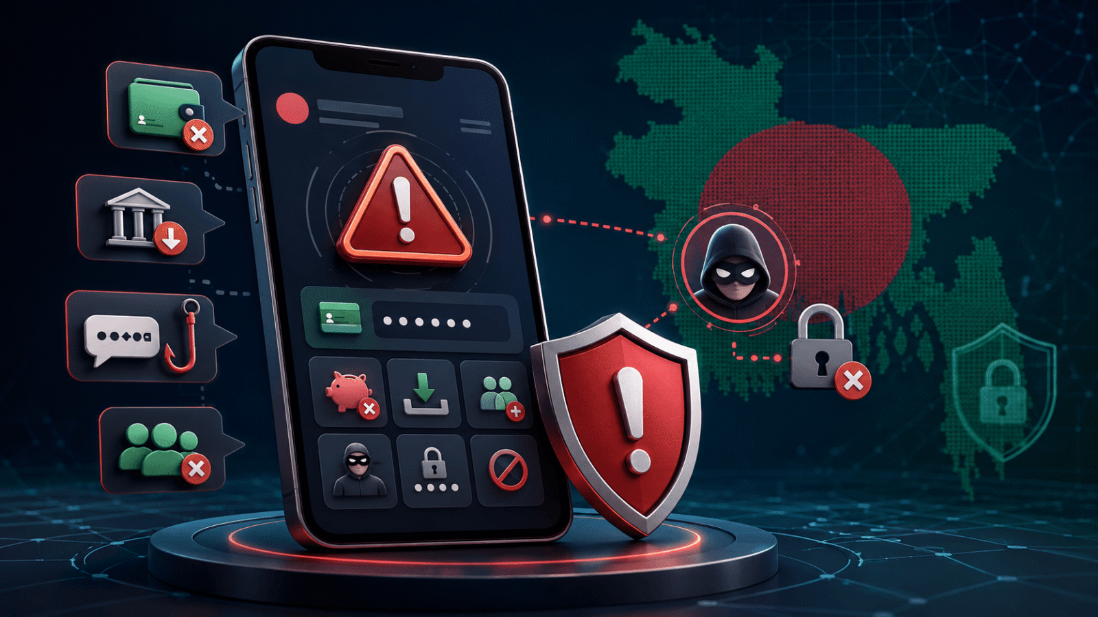 Fake earning app and Nagad payment scam warning for Bangladesh