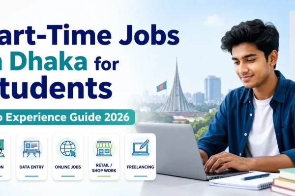 Part-time jobs in Dhaka for students no experience guide 2026 featured image
