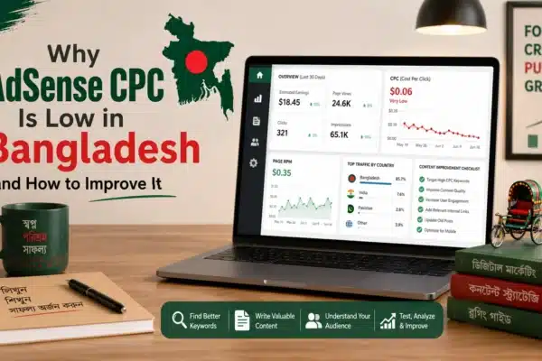 why AdSense CPC is low in Bangladesh and how to improve it
