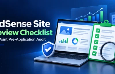 AdSense site review checklist before applying