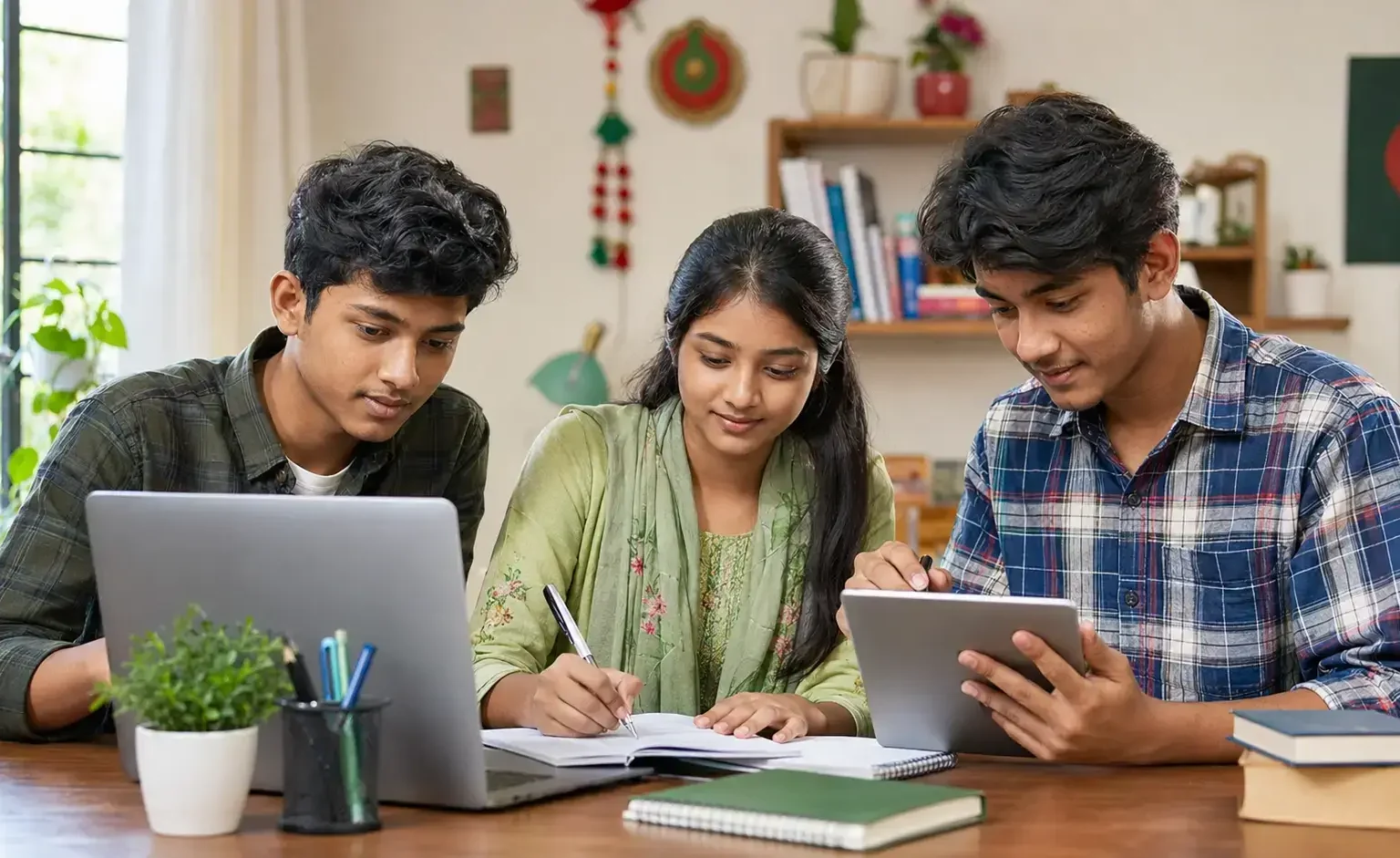 HSC students exploring safe online job opportunities in Bangladesh