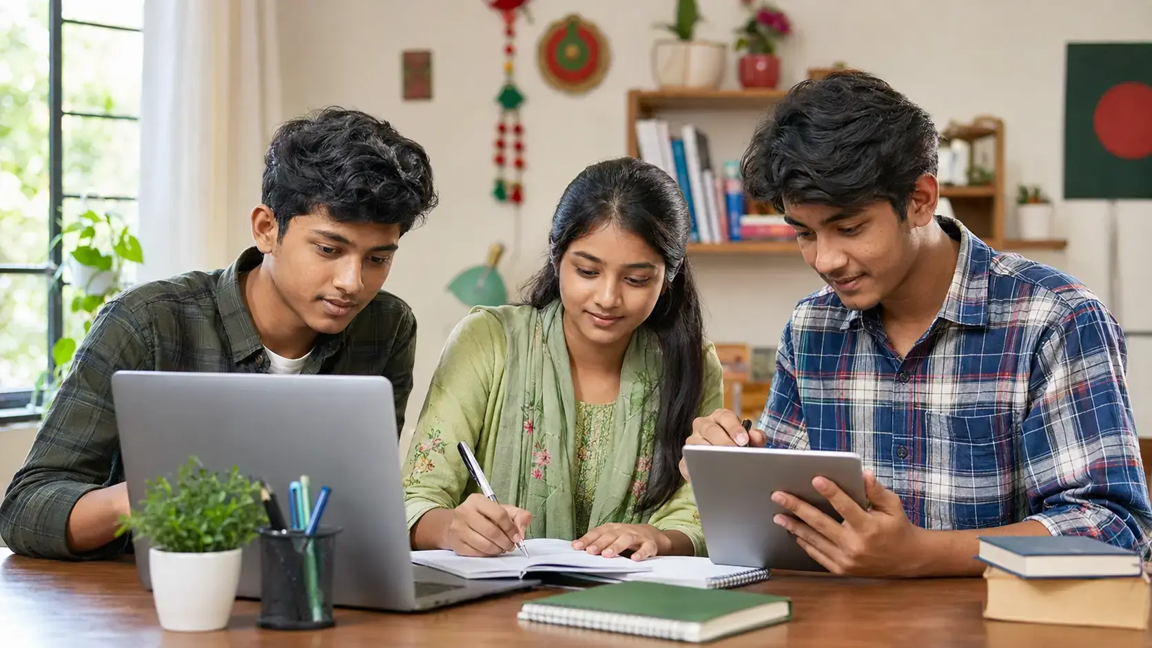 HSC students exploring safe online job opportunities in Bangladesh