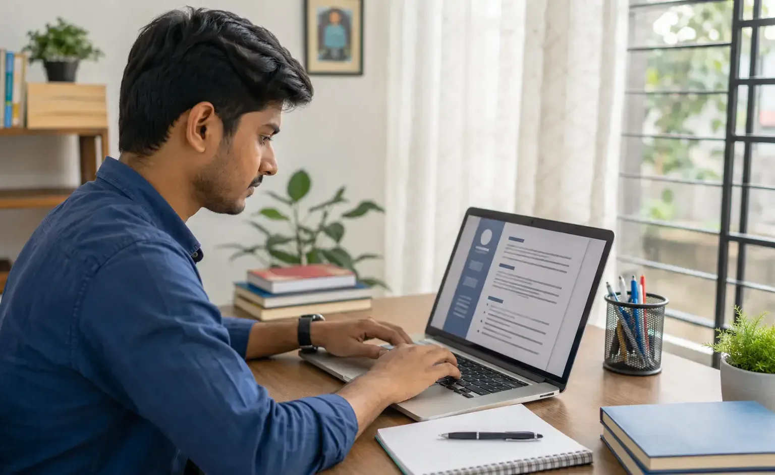 Student creating a professional CV for a job in Bangladesh