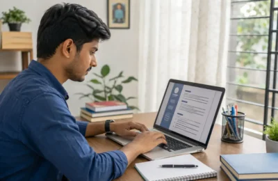 Student creating a professional CV for a job in Bangladesh