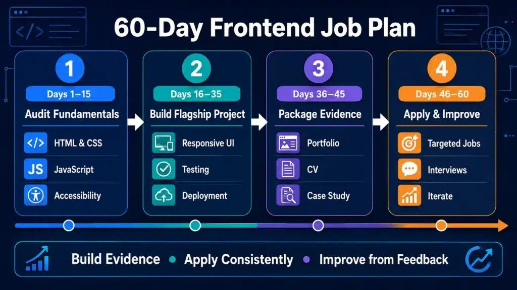 60-day frontend developer remote job preparation plan