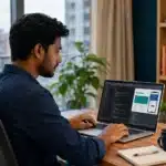 Frontend developer working remotely from Bangladesh