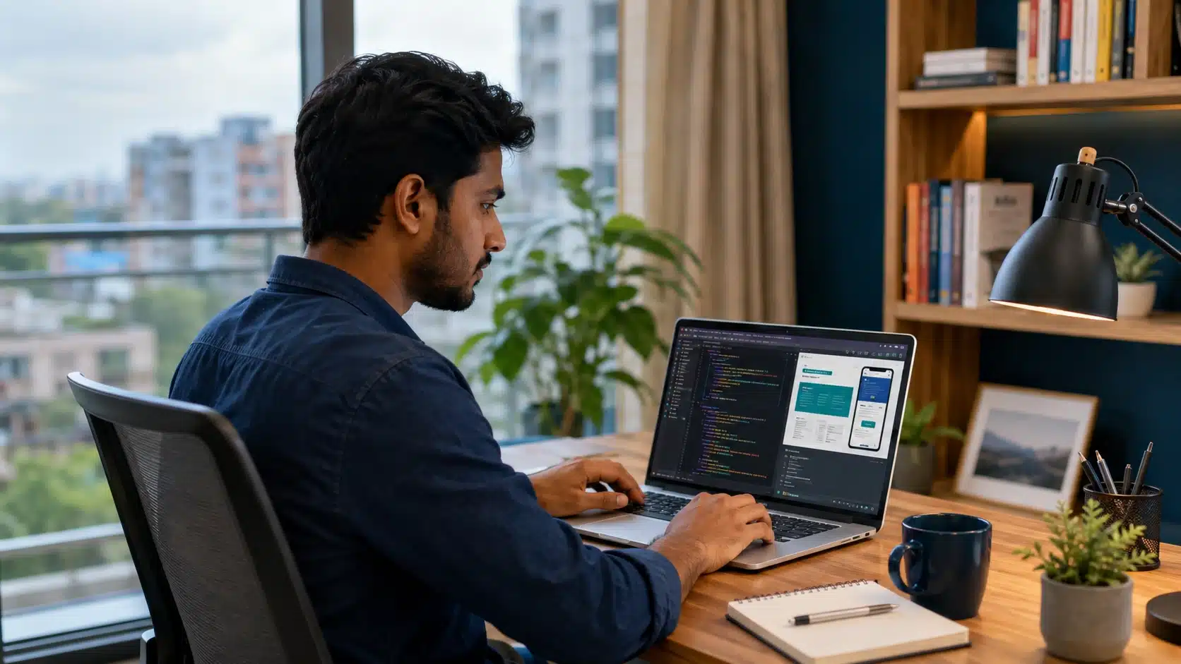 Frontend developer working remotely from Bangladesh