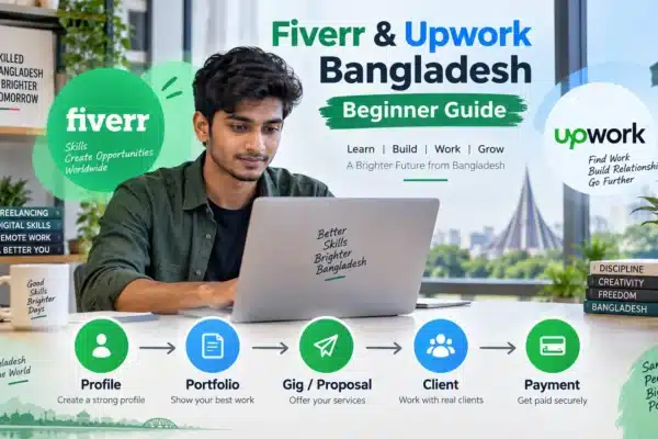 iverr and Upwork Bangladesh beginner freelancing guide