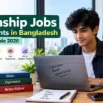 Student exploring internship jobs for students in Bangladesh with CV and application guidance