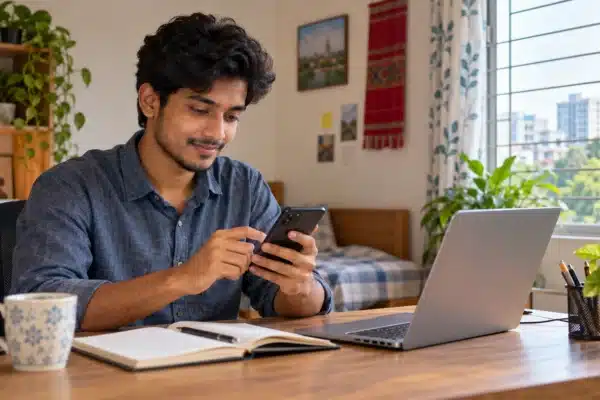 Beginner starting online income with mobile phone in Bangladesh